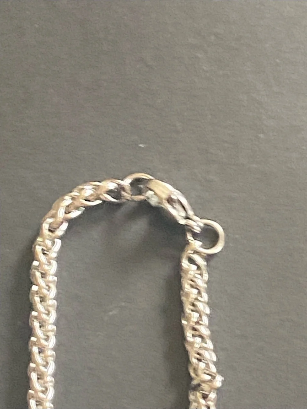 Silver Rope Chain Necklace with Religious Charm- Women's Accessory